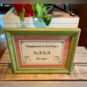 ❤️HAPPINESS IS HAVING A NANA LIKE YOU Framed Folk Art❤️